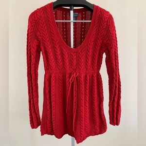 POLO Cableknit Scoopneck Sweater